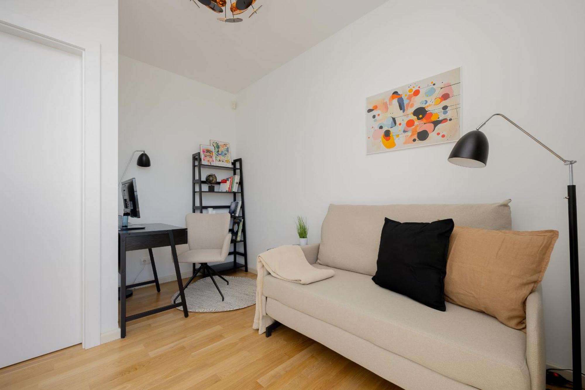Leilighet Luxury Four Bedroom With Parking & Balcony In Mokotow By Renters Prestige *